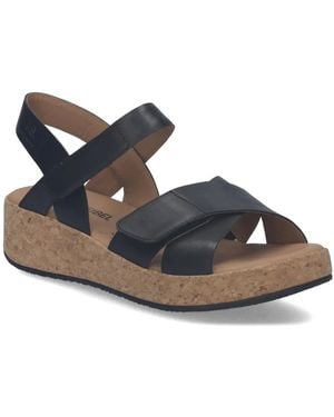 Josef Seibel Evita 03 Wedge Sandal - Blue