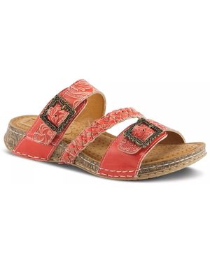 L'ARTISTE Astra Platform Sandal - Red