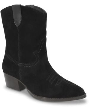 Bella Vita Frontier Cowboy Bootie - Black