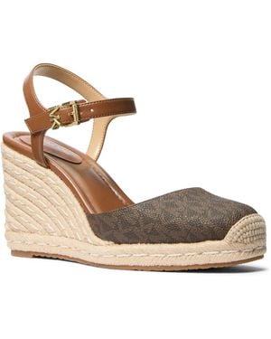 MICHAEL Michael Kors Kenzie Wedge Sandal - Metallic