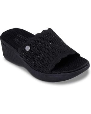 Skechers Martha Stewart Pierlite Lite Essence Wedge Sandal - Blue