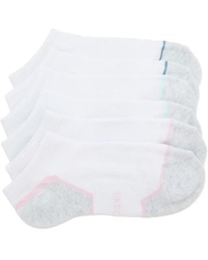 Skechers Terry Low Cut Ankle Socks 6 Pack - White