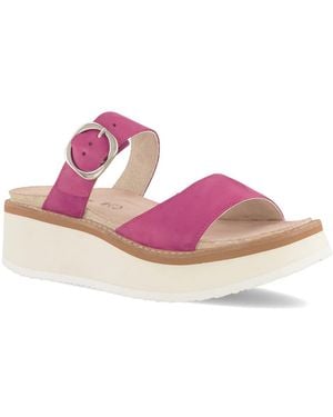 Naot Halvah Wedge Sandal - Pink