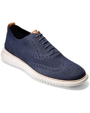 Cole Haan Grandmotion Navy Stitchlite Lace Ups for Men Up to 54 off Lyst Page 2