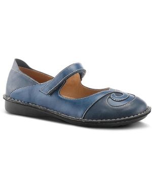 Spring Step Cosmic Mary Jane Flat - Blue