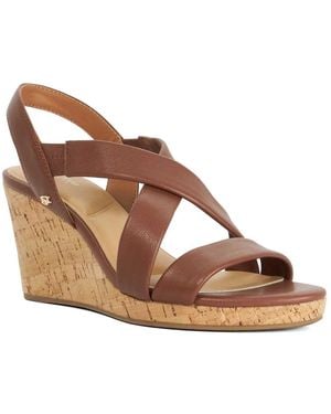 Dune Kaimes Wedge Sandal - Brown