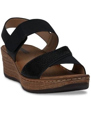 Good Choice Lux Wedge Sandal - Black