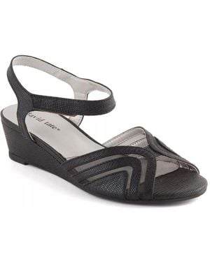 David Tate Abano Wedge Sandal - Black