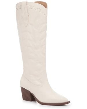 Crown Vintage Wide Width Sury Cowboy Boot - Black