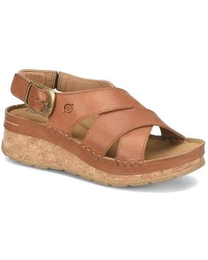 Born Kavala Wedge Sandal - Brown