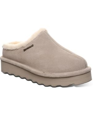 BEARPAW Izzy Platform Slipper - Gray