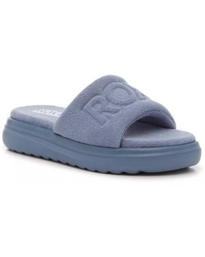 Roxy Gelato Platform Slide Sandal - Blue