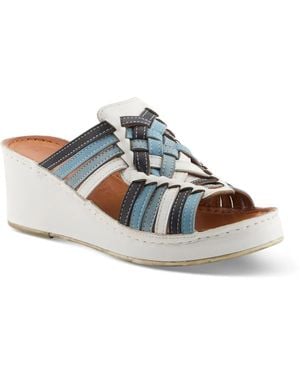 Spring Step Nokiah Wedge Sandal - Blue