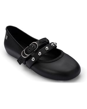 Melissa Soft Ballerina Jelly Flat - Black