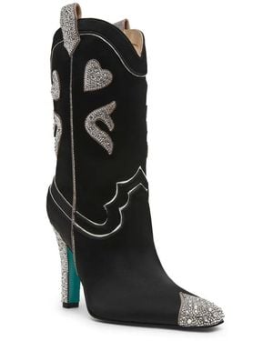 Betsey Johnson Toby Cowboy Boot - Black