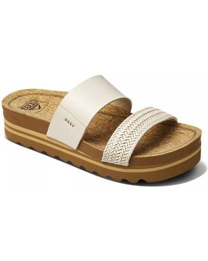 Reef Cushion Vista Hi Wedge Sandal - Metallic
