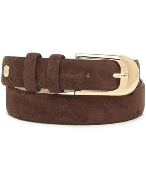 Steve Madden Feath Edge Belt - Brown
