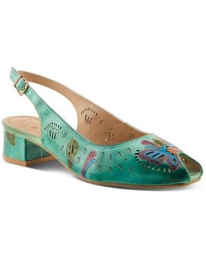 L'ARTISTE Street Peep Pump - Blue