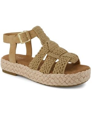 TOMS Jac Platform Fisherman Sandal - Metallic
