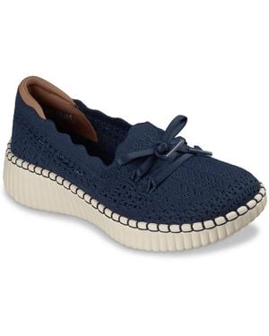 Skechers Wilshire Blvd Knit Sail Slipon - Blue
