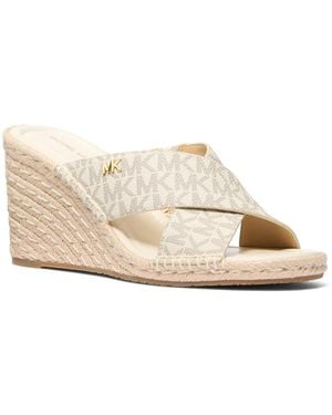MICHAEL Michael Kors Kenzie Espadrille Wedge Sandal - Natural