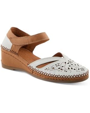 Spring Step Ezlyn Wedge Sandal - Brown