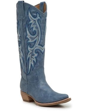 Frye & Co. Irlene Tall Deco Stitch Western Boot - Black