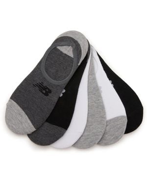 New Balance Cushioned No Show Liners 6 Pack - Black