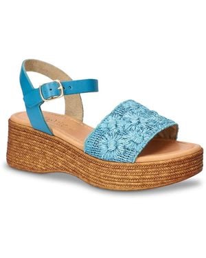 Bella Vita Kea Wedge Sandal - Blue