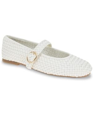 BCBGMAXAZRIA Elayen Mary Jane Flat - White