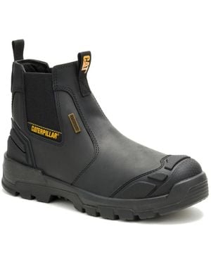 Caterpillar Striver Xl Steel Toe Waterproof Chelsea Work Boot - Black