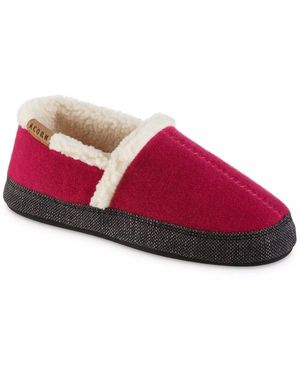 Acorn Madison Moccasin Slipper - Red