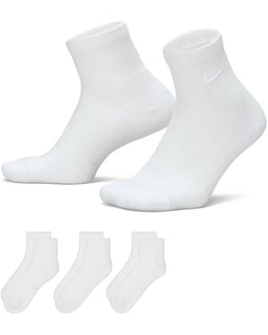 Nike Everyday Elevated Ankle Socks 3 Pack - White