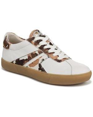 Naturalizer Medina Round Toe Lace Up Sneakers - White