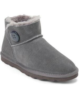 Clarks Suede Bootie Slipper - Gray