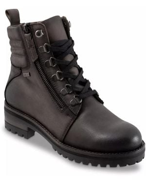 Softwalk Everett Waterproof Combat Boot - Black