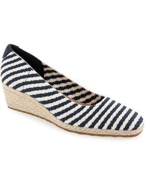 Aerosoles Roma Espadrille Wedge Pump - Black