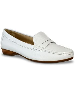 David Tate Freetime Penny Loafer - White