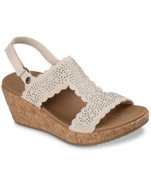 Skechers Arch Fit Beverlee 2.0 My Fav Wedge Sandal - White