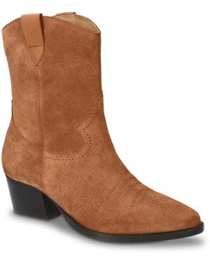 Bella Vita Frontier Cowboy Bootie - Brown