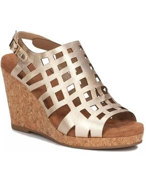 Ros Hommerson Kennedy Wedge Sandal - Brown
