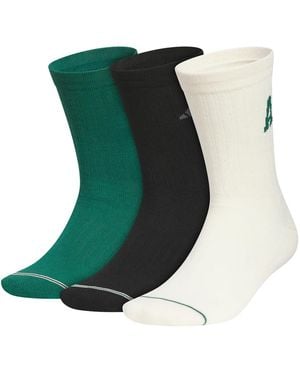 adidas Foundation Sport 3.0 Crew Socks 3 Pack - Black