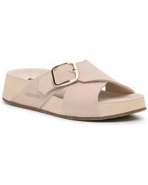 Mephisto Berries Wedge Sandal - Gray