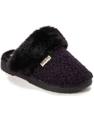 Dearfoams Courtney Knit Scuff Slipper - Black