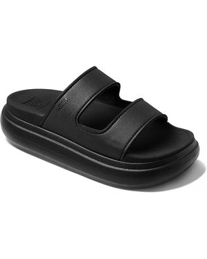 Reef Cushion Bondi 2 Bar Platform Sandal - Black
