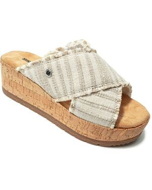 Minnetonka Posey Wedge Sandal - White