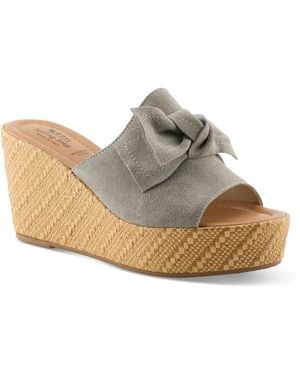 Spring Step Ellyn Wedge Sandal - Gray