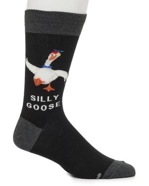 Socksmith Silly Goose Crew Socks - Black