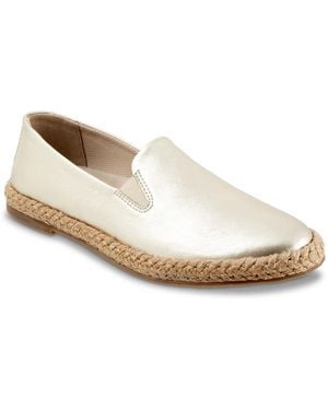 Trotters Poppy Espadrille Slipon - White