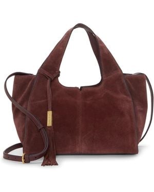 Vince Camuto Aleah Suede Satchel - Purple